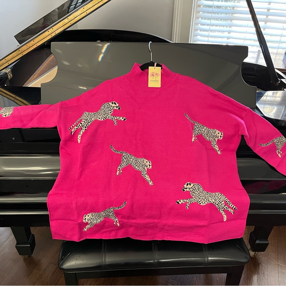 Hot Pink Sweater by Entro